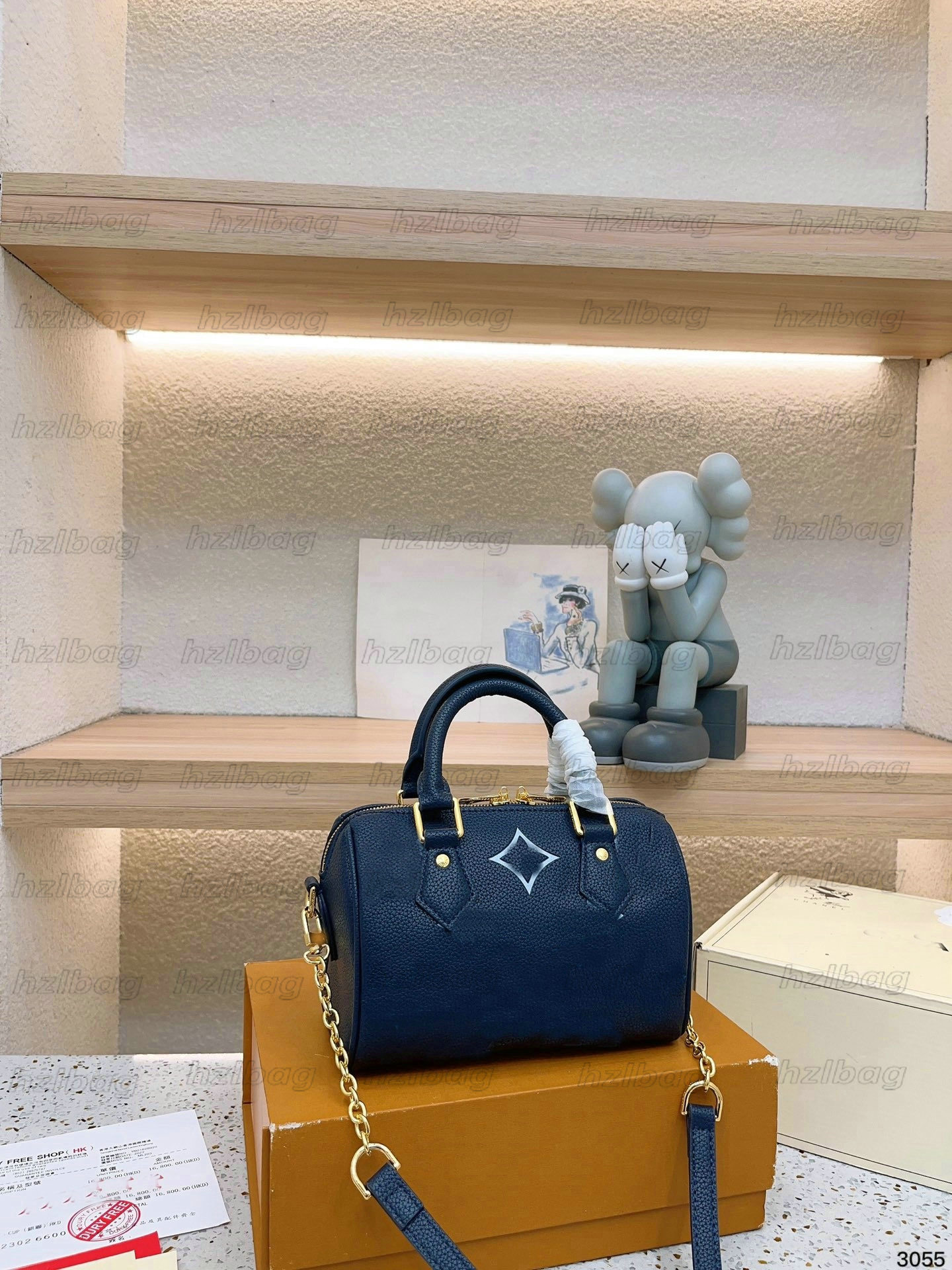 23SS New Degrade Designer Womens Bag Speedy Bandouliere 20 handbag Summer Parties Embossed Leather Crossbody Toron handle Bag SPEEDY Purse 20cm B
