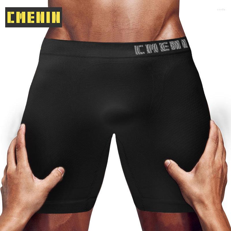 

Underpants CMENIN Ins Style Nylon Man Underwear Boxer Men's Panties Hip Raise Trunk Gay Sexy Men Boxers Shorts Homem, Cm101-white