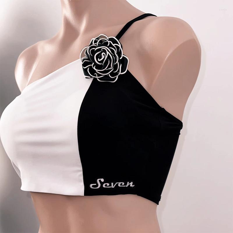 

Stage Wear 2023 Latin Dance Tops Sexy Vest Summer Women Clothes Flower Blouse Rumba Costume Practice DNV17912, Picture shown