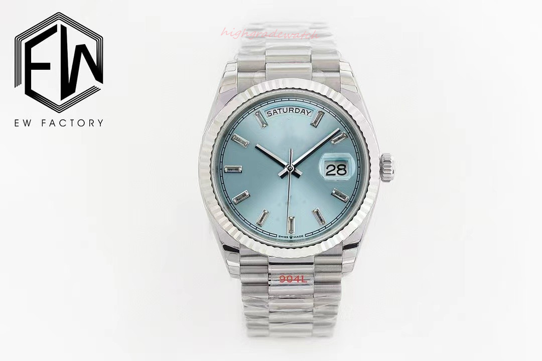

EW Men's watch Weekly Journal Model 2836 Movement Diameter 36mm thickness 12mm integrated mid-level case screw-in case and winding crown, As shown