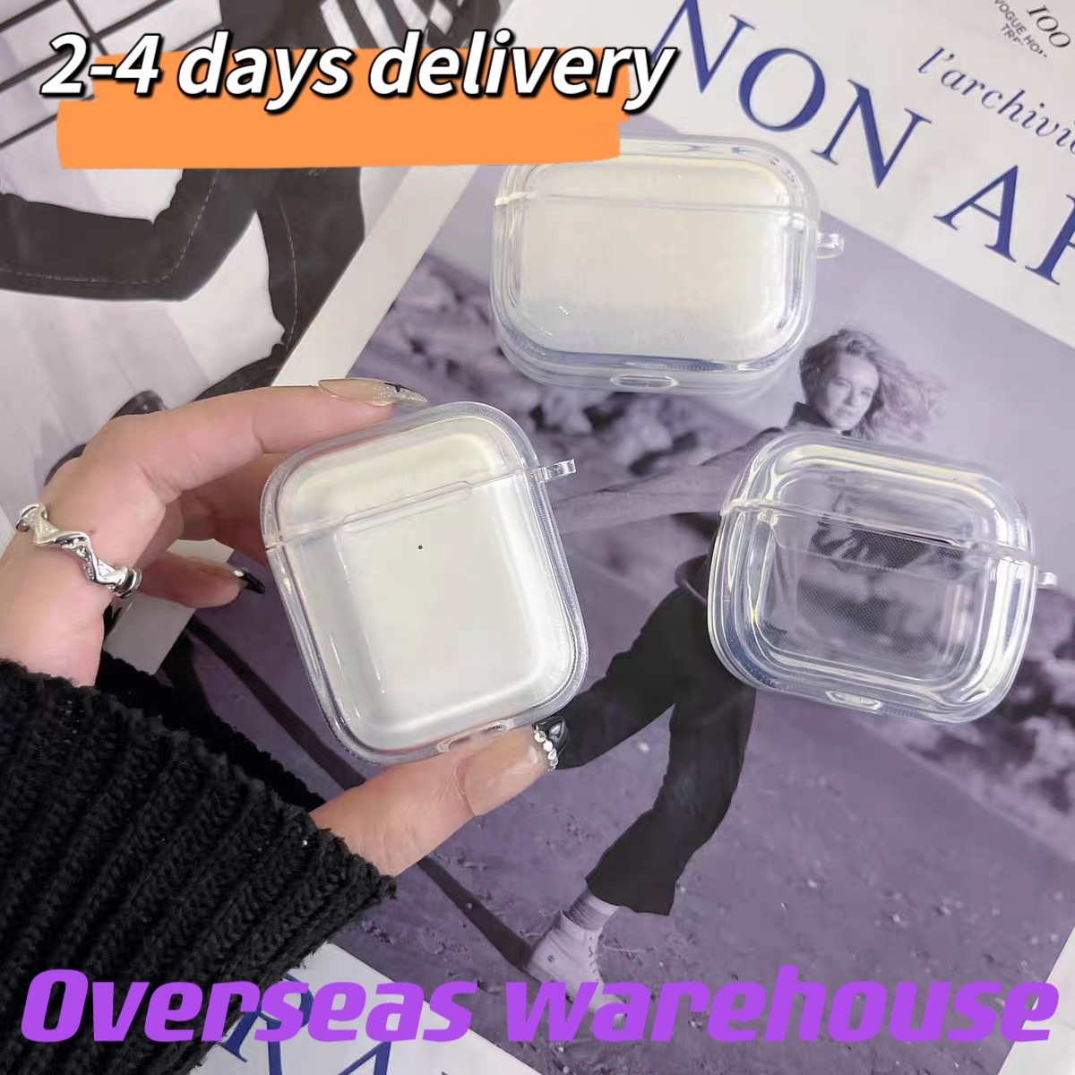 

For AirPods Pro 2 air pods 3 Earphones airpod pro 2nd generation Headphone Accessories Silicone Cute Protective Cover Apple Wireless Charging Box Shockproof Case, White