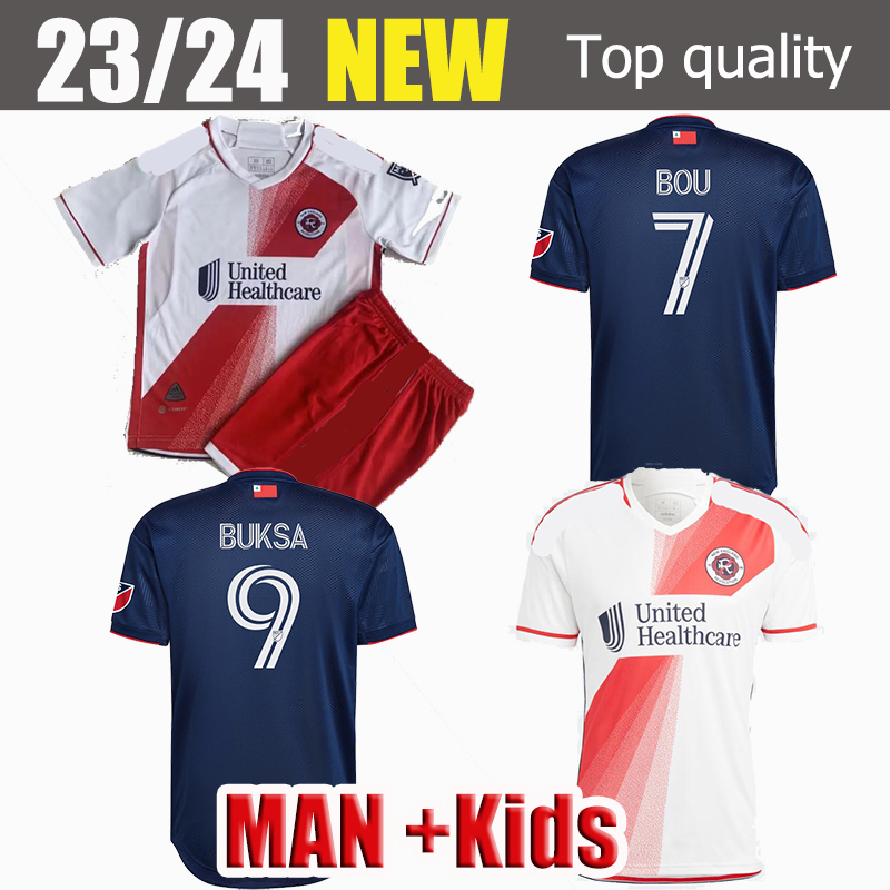 

2023 2024 New Englands Revolution Soccer Jerseys VRIONI WOOD BOU BORRERO Wood CARLES GIL POLSTER BLESSING MLS 23 24 football men and kids shirt