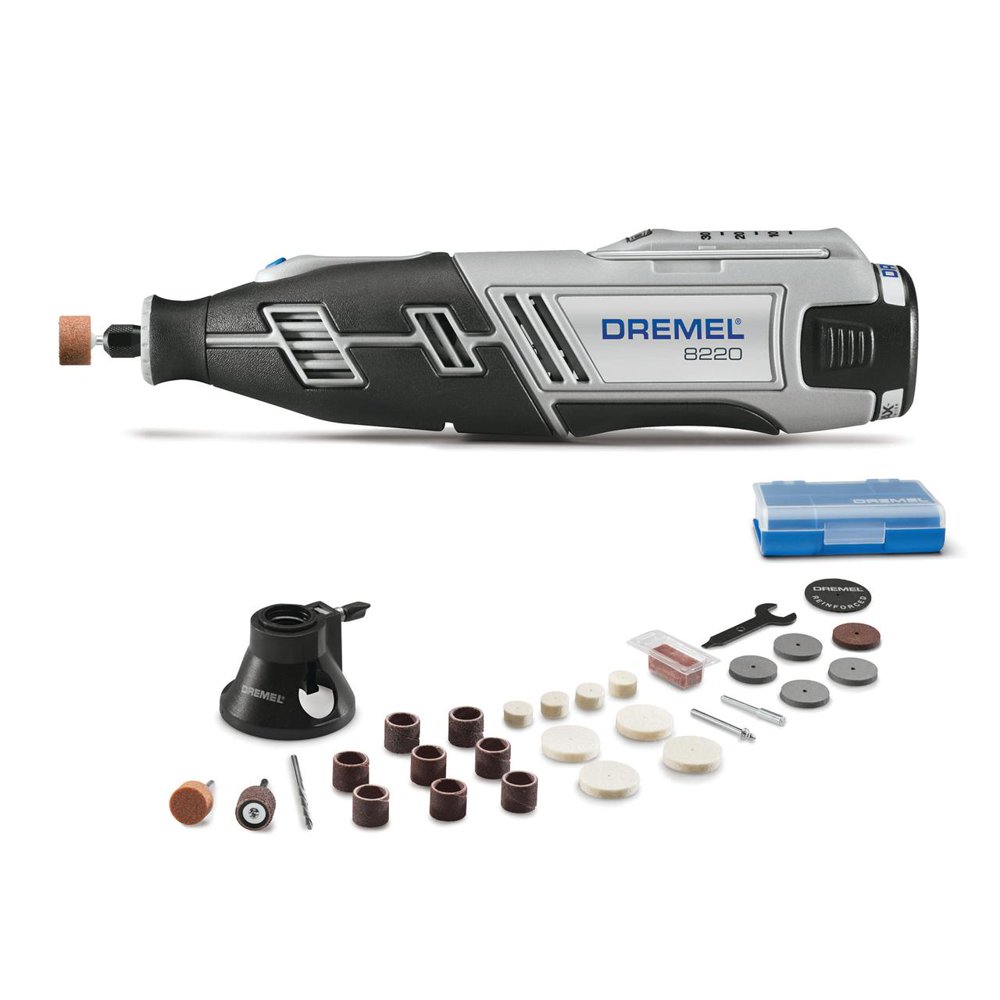 Dremel 8220-1-28 12V Max Lithium-Ion Rotary Tool Kit with 1 5 Ah Battery Pack-image-875475485