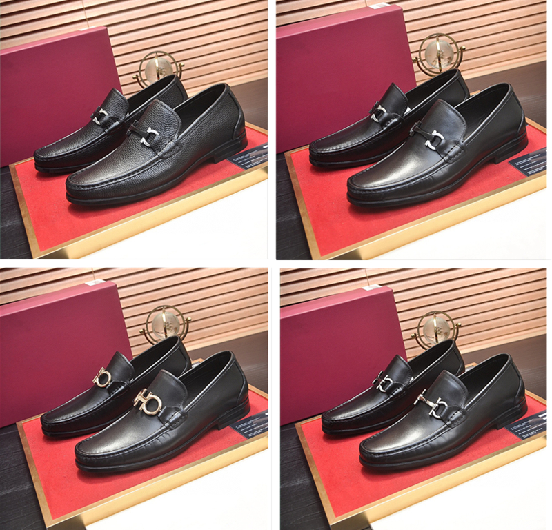 

High quality Formal Dress Shoes For Gentle designers Men Black Genuine Leather Shoesss Pointed Toe Mens Business Oxfords Luxury Casual shoes, Black#02