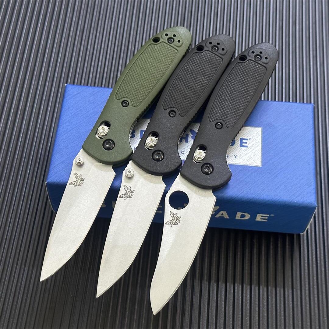 

Benchmade Mini Griptilian 555/556 AXISLock Folding Knife 2.91" 154cm Satin Flat Ground Sheepsfoot Plain Blade Nylon fiber Handles - 555-S30V BM42 550 Knives EDC Tools
