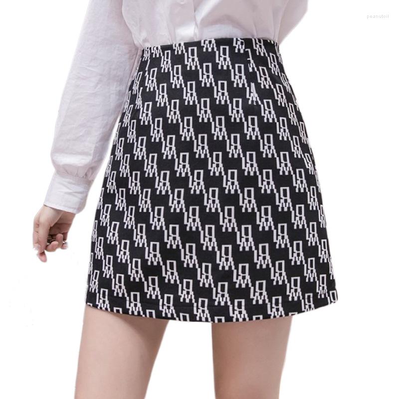 

Skirts Women's Summer Skirt Korean Fashion Sexy Short Mini A Line Wrap Chic And Elegant Woman High Waist, Black
