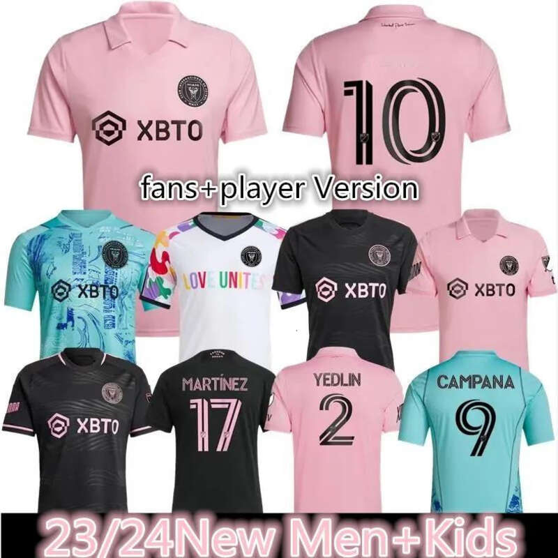 

23 24 International Miami Football Jersey Messikitt Matuidi Higuain Jean Freicampana Jedrin Beckham Mls 2023 2024 Football adults and children, Black