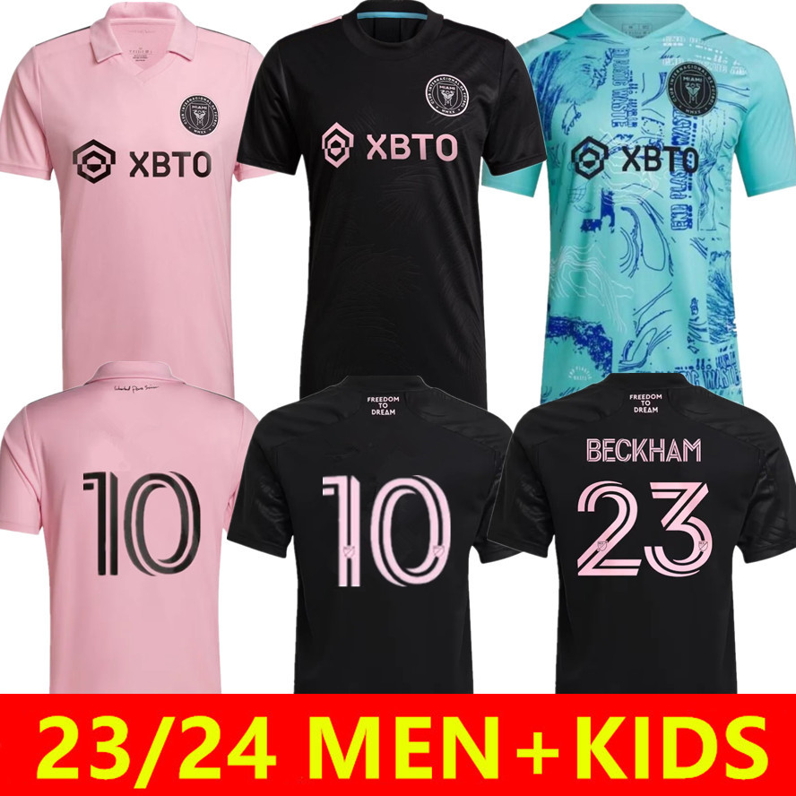

2023 Inter Miami soccer jerseys BECKHAM YEDLIN CAMPANA GREGORE MARTINEZ jersey 23/24 Inter Miami FAN version Men football shirts kids kit, Kids 22/23 home