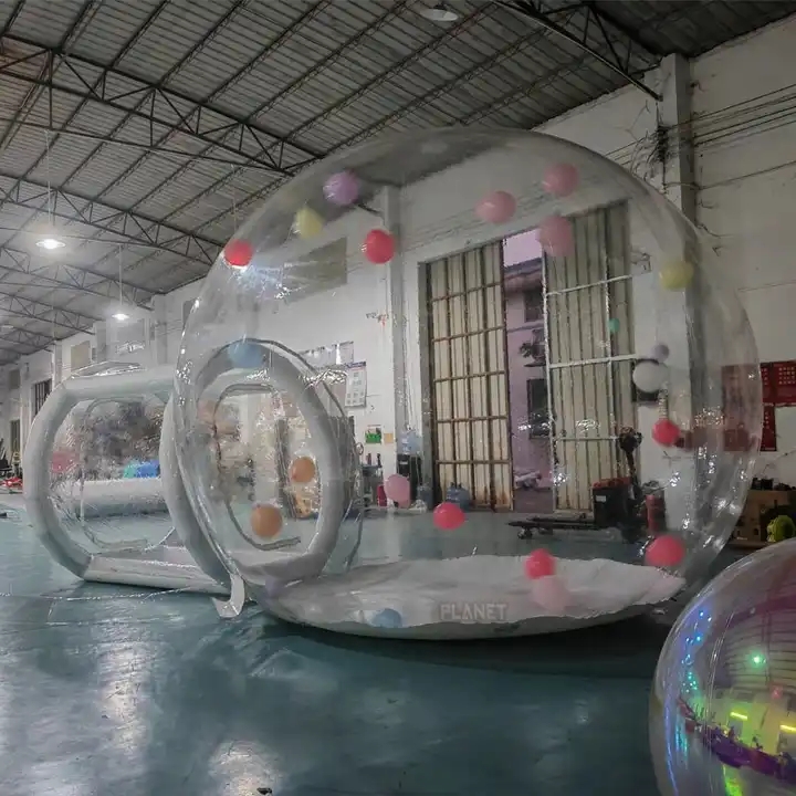 

3M/4M/5M Kids Party Clear Inflatable Bubble Tent With Balloons Inflatable Bubble House Tent For Outdoor Dates Camping