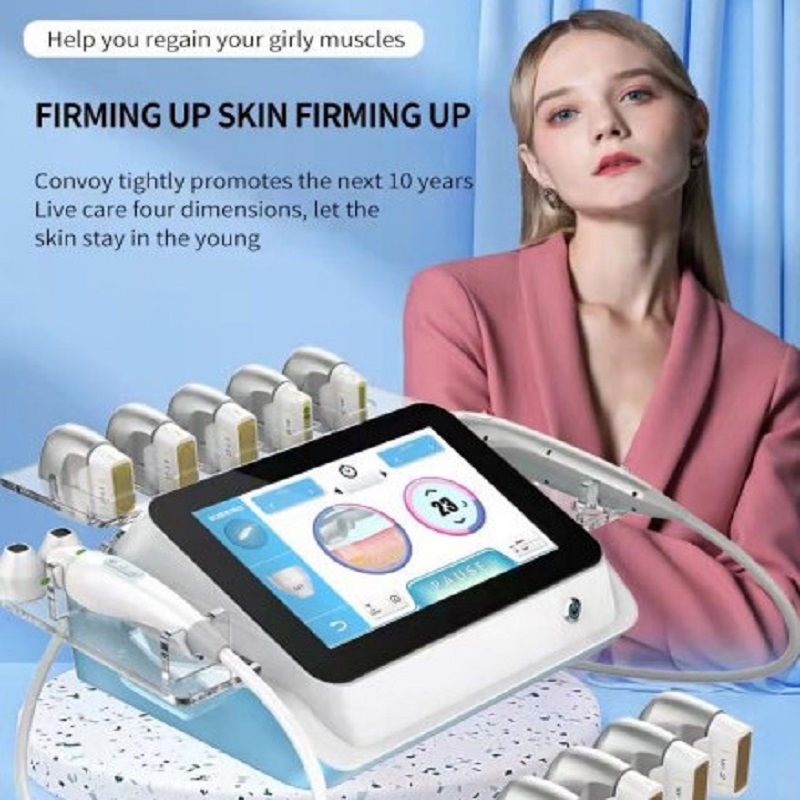 

2 in 1 Portable 7D HIFU Machine Vmax 7 Cartridges Facial Lifting Skin Tightening Anti Wrinkle Shaping Salon Beauty Device