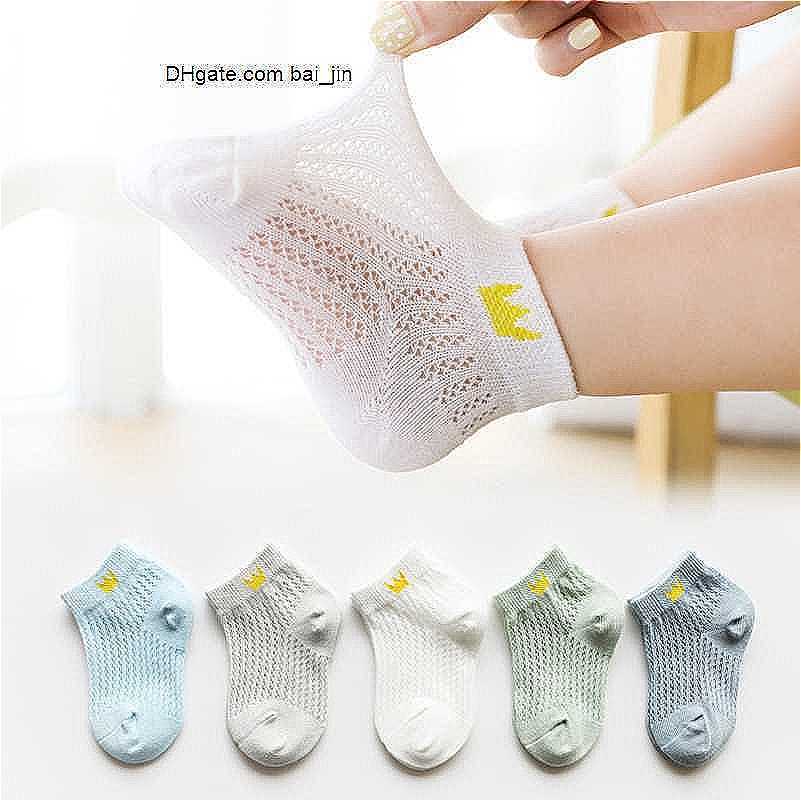 

OC Baby Customized Summer Thin Mesh Socks Kids Children Cartoon Cotton Fiber Retail and Wholesale, Boys' star pattern