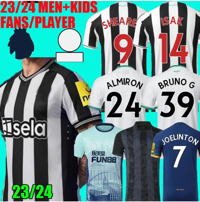 

23 24 Newcastles Soccer Jerseys NEW CASTLE boys BRUNO G. 2023 2024 JOELINTON Football T Shirts 130 years ISAK NUFC Uniteds MAXIMIN WILSON utds Men Player version888, Blue