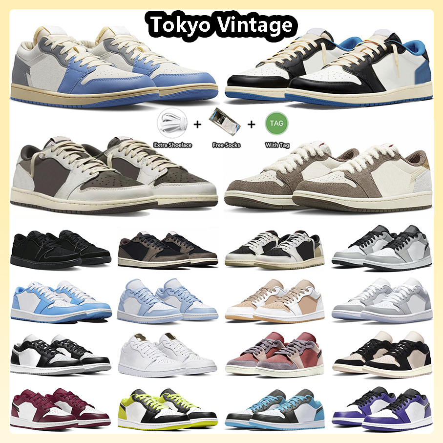 

2023 jumpman 1 1s Basketball Shoes Tokyo Vintage Dark Mocha Fragment Black Phantom Year of the Rabbit Ice Blue UNC White Tan Wolf Grey White Camo Sneakers for Men Women, Item#40