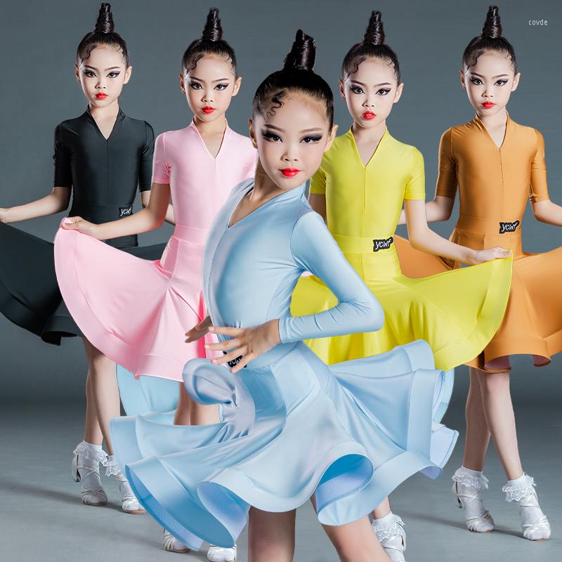 

Stage Wear Children's Latin Dance Competition Dress Girl Spring And Summer Performance