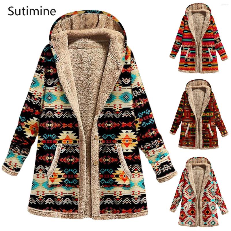 

Women' Hoodies Winter Clothes Women Casual Hoodie Women' Cotton And Linen Printed Hooded Coat Warm Wool 3D Loose Clothing, Blue