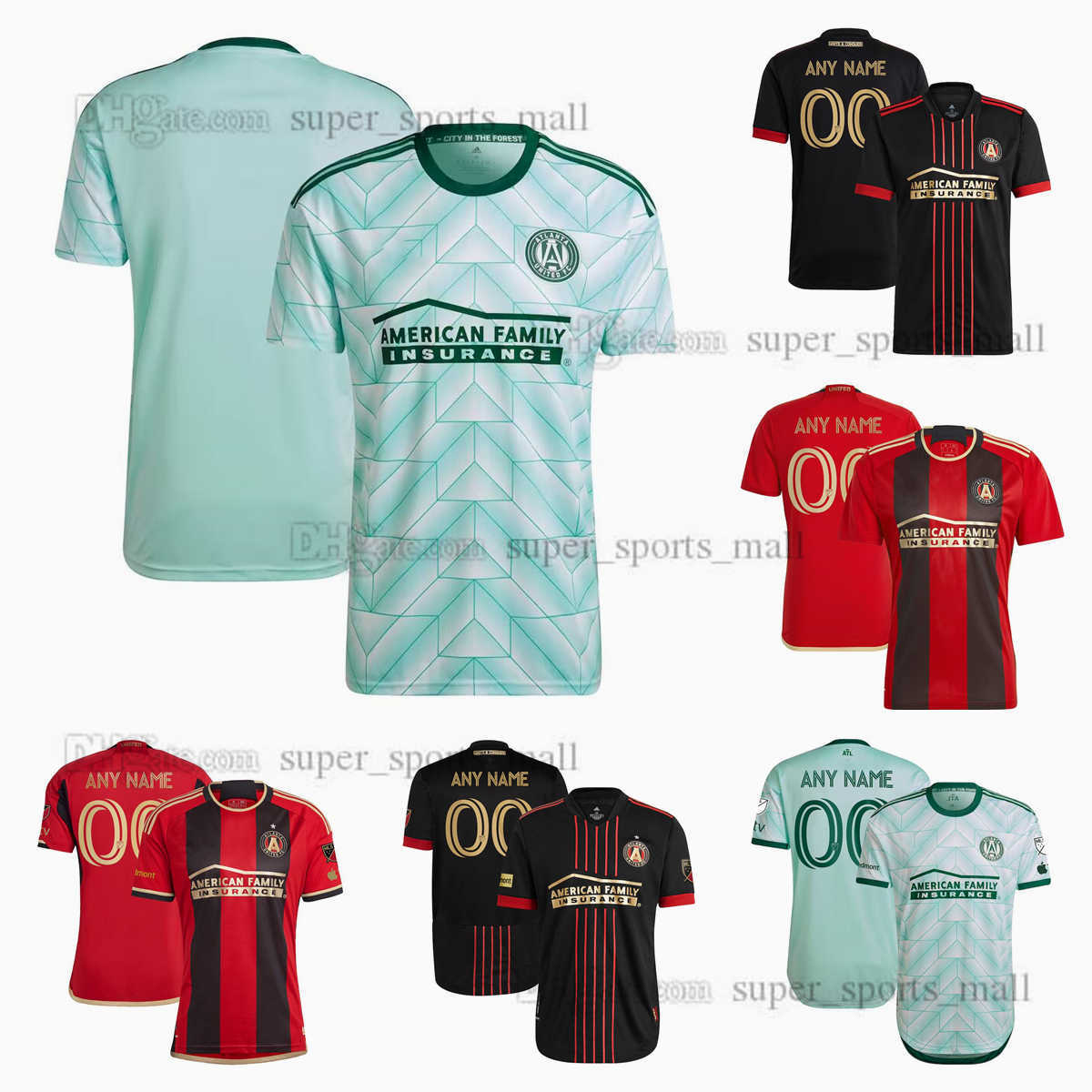 

2023 2024 Soccer Jerseys MLS Atlanta United FC22 23 Away Black Maillots de foot MARTINEZ BARCO ROBINSON DAMM Custom Soccer shirt, Picture