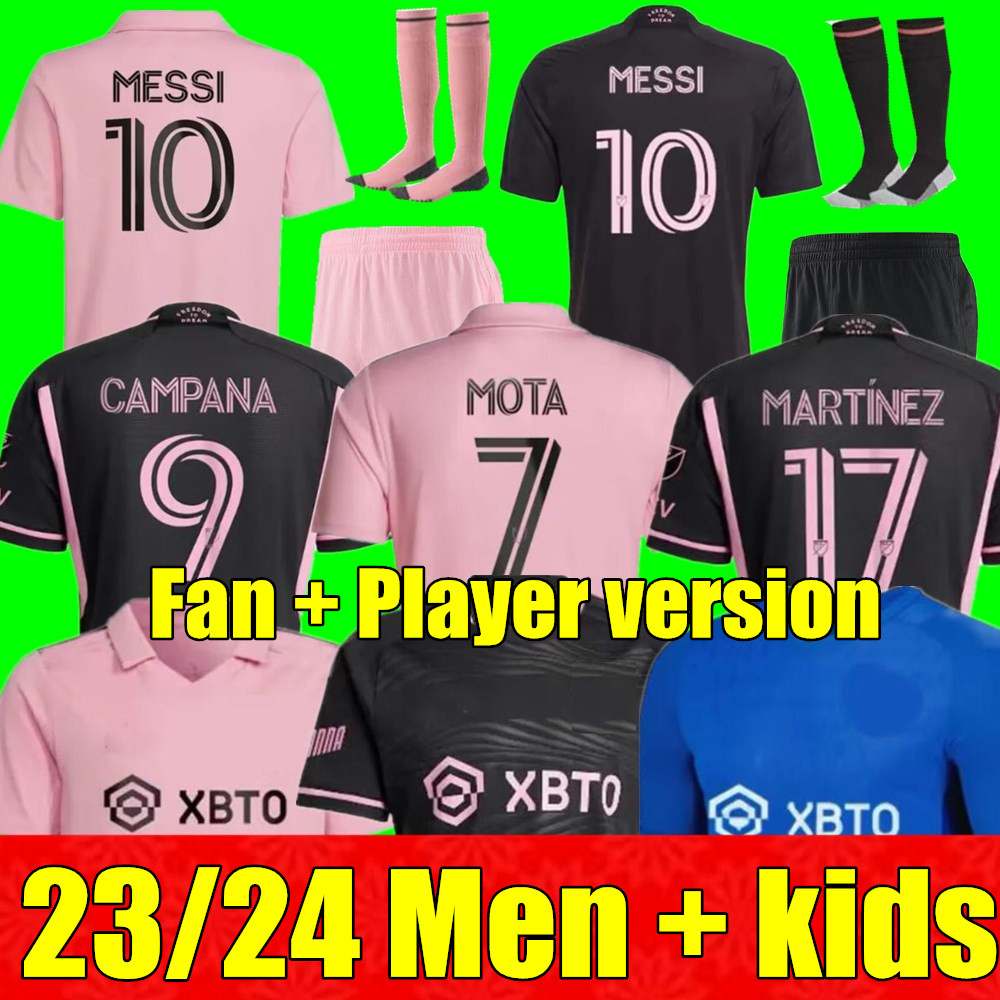 

New MESSIS 2023 2024 Inter Miami CF Soccer Jerseys Matuidi HIGUAIN JEAN FRAY CAMPANA YEDLIN BECKHAM MLS 23 24 football men and kids Player Fans version shirt, Adult away