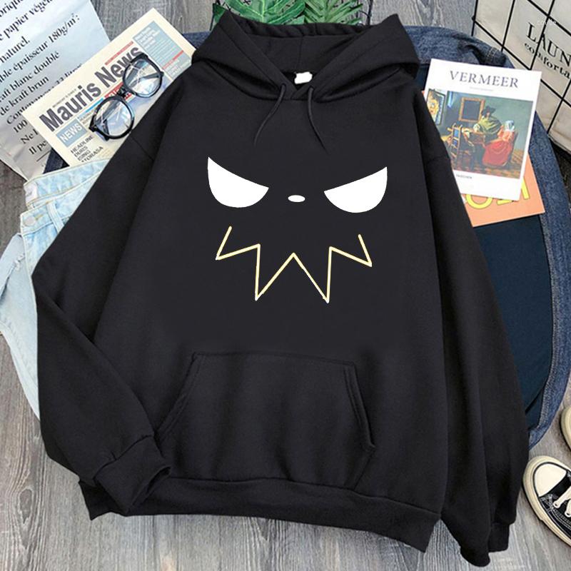 

Men's Hoodies Anime Soul Eater Printed For Men Fashion Oversize Casual Cool Manga Hoody Women Harajuku Y2k Unisex Graphic Sweatshirts, White