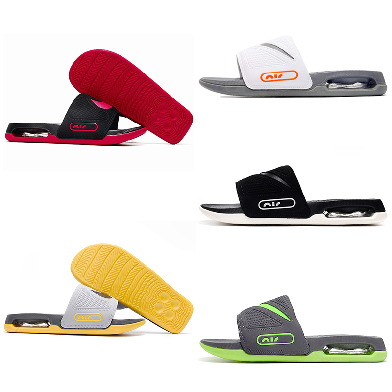 

designer slides Slippers Cirro Black Metallic Silver Dark Grey Volt University Red green white sandals slide mens womens indoor slide Slipper 36-45, Color#5