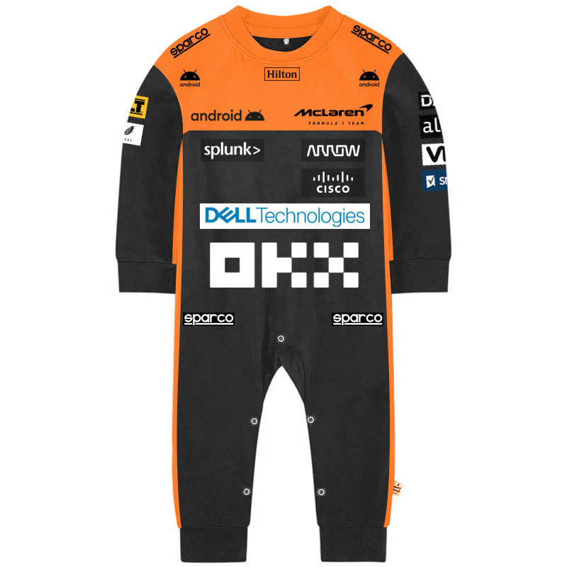 Rompers McLaren Baby Jumpsuit Formula One Racing Bay Racing Boys and Girls Bailey Spring and Autumn Long Sleeves 2FR3-image-1018759600