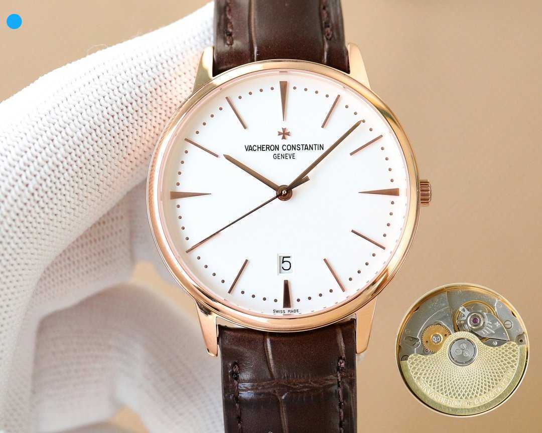 

Formal classic Luxury wrist watches V C 81180 Luxu 40mm High quality Concise steady first-choice gift Iced out Movement watch Colors Gentlemenlike, Black