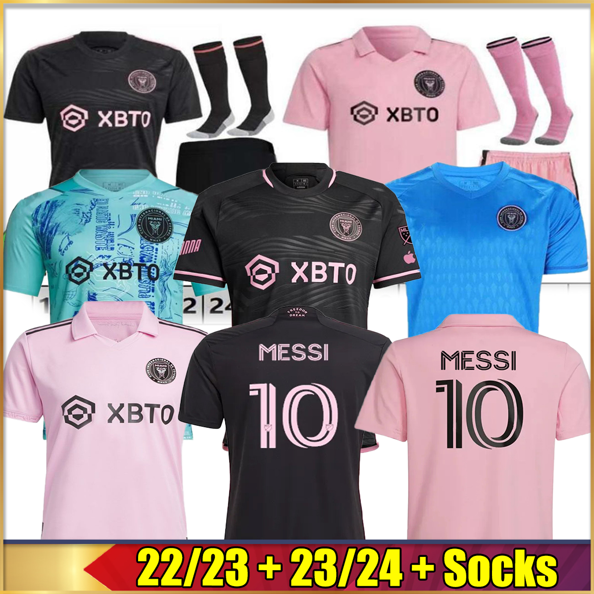 

2024 Inter Miami Soccer Jerseys 2023 Matuidi HIGUAIN CAMPANA YEDLIN BECKHAM 23 24 football men kids Player Fans version shirt adult kits set Camisetas Futbol uniform, 01