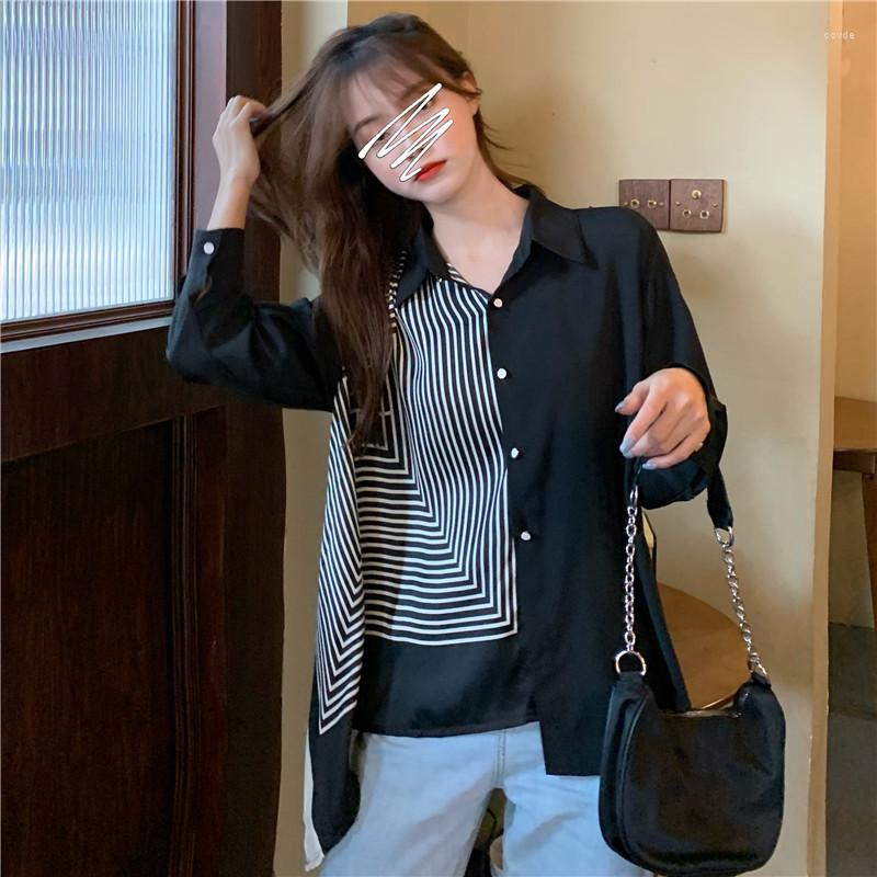 

Women's Blouses Wholesale 2023 Spring Autumn Fashion Casual Ladies Work Women Blouse Woman Overshirt Female OL Shirts At5857X, White