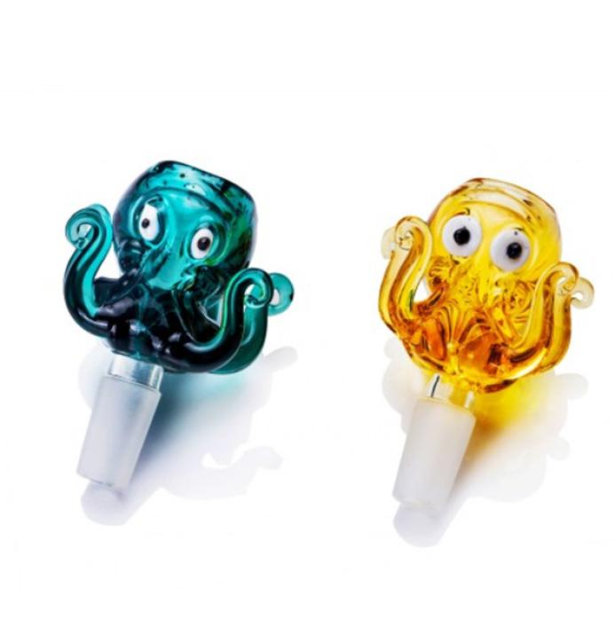 

Smoking glass pipe herb dry bowl slide 14 or 18 mm male joint7793862