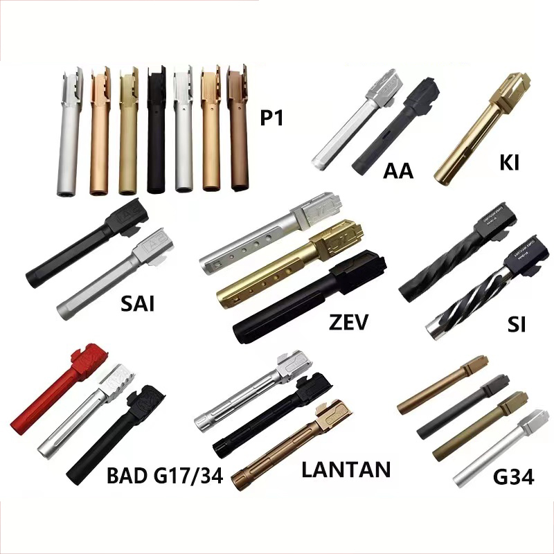 

Tactical Airsoft Accessories Metal Outer Barrel Tube P1 SI SAI AA BAD Metal Decoration Outer Barrel Type For G17 G34