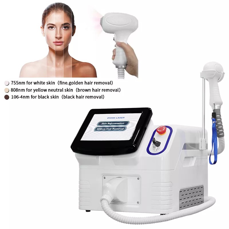 

2000W Hot Sale 755 808 1064nm Diode Laser Hair Removal Machine Crush Hair Follicles Non-invasive Treatment Salon Beauty Epilator