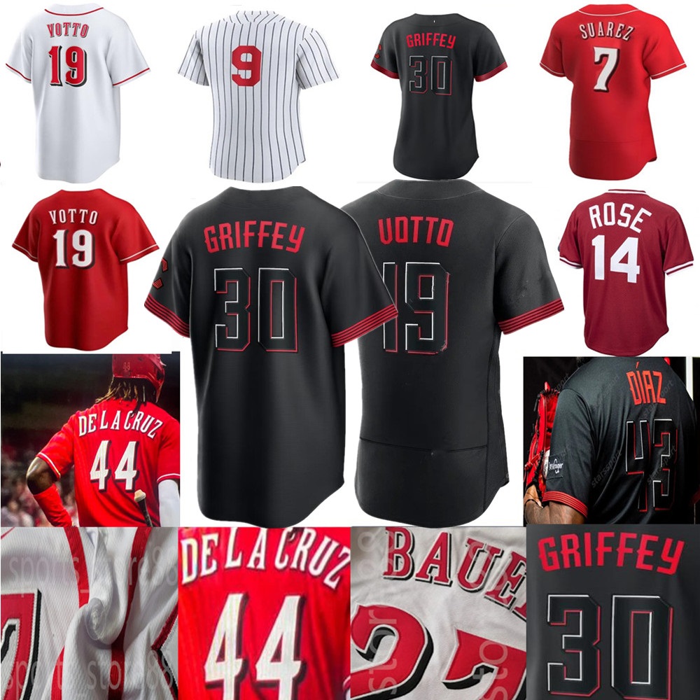

2023 S-4XL Custom DE LA CRUZ Joey Votto Jonathan India Baseball Jerseys Ken Griffey Hunter Greene Johnny Bench Tyler Stephenson Jake Fraley Kevin Spencer Morgan, Colour 6
