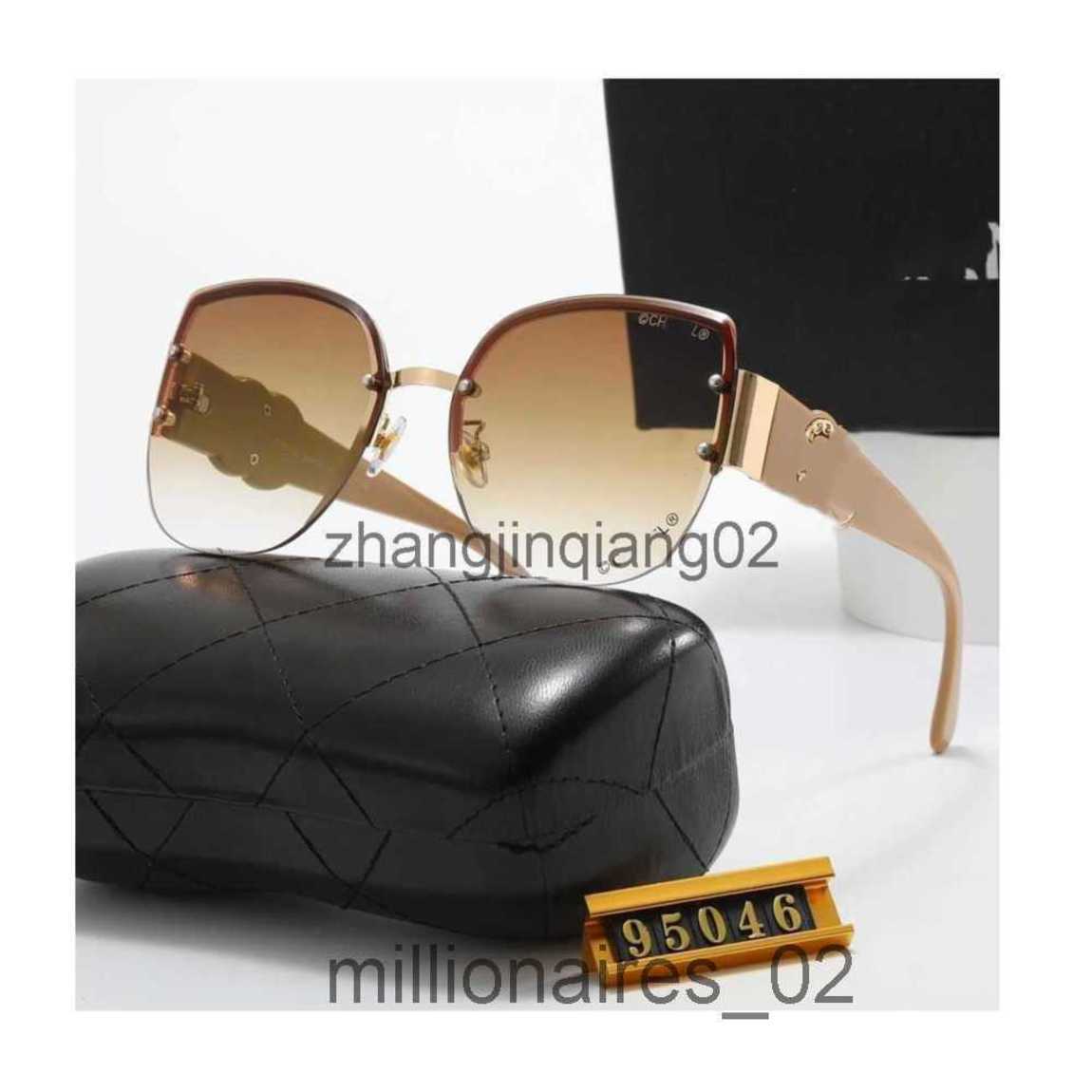

Designer Channel Sunglasses Cycle Luxurious Fashion Sports Polarize Sunglass Men Women Summer Vintage Baseball Trend Driving Beach Black White Sun Glasses