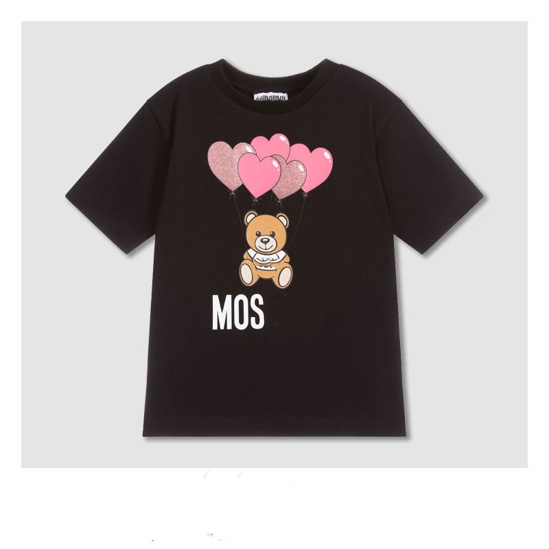 

kids clothes baby t-shirt kid designer t shirt 15 styles luxury girls boys Short Sleeve Parenting fasion summer bear letters black white pink 90-160 S-XXXL