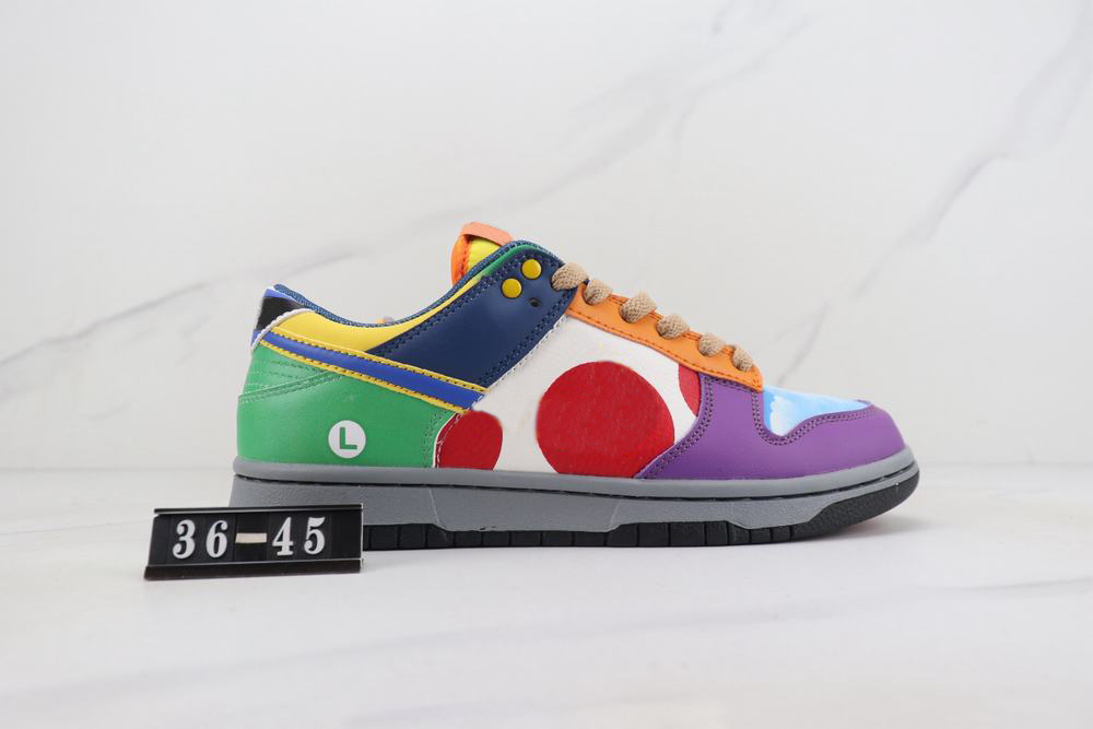 

With Box What The Marios Running Shoes Men Women Colorful Sports Sneaker, Multi