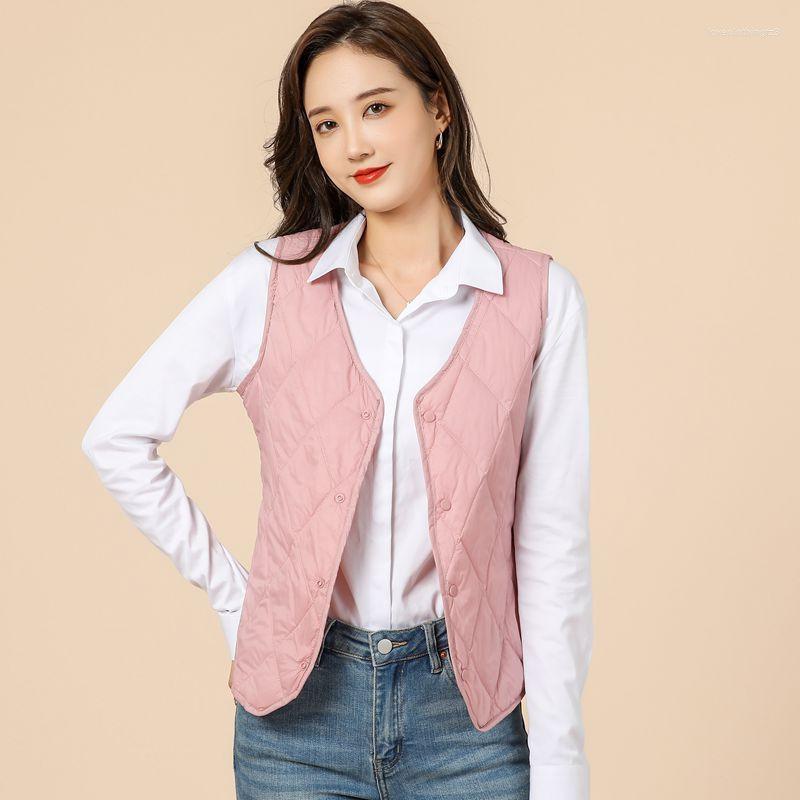 

Women' Vests Women Padded Tank Parkas 2023 Autumn Winter Warm Thick Down Cotton Vest Jacket Ladies V Neck Sleeveless Bigsize Waistcoat 5XL, Black