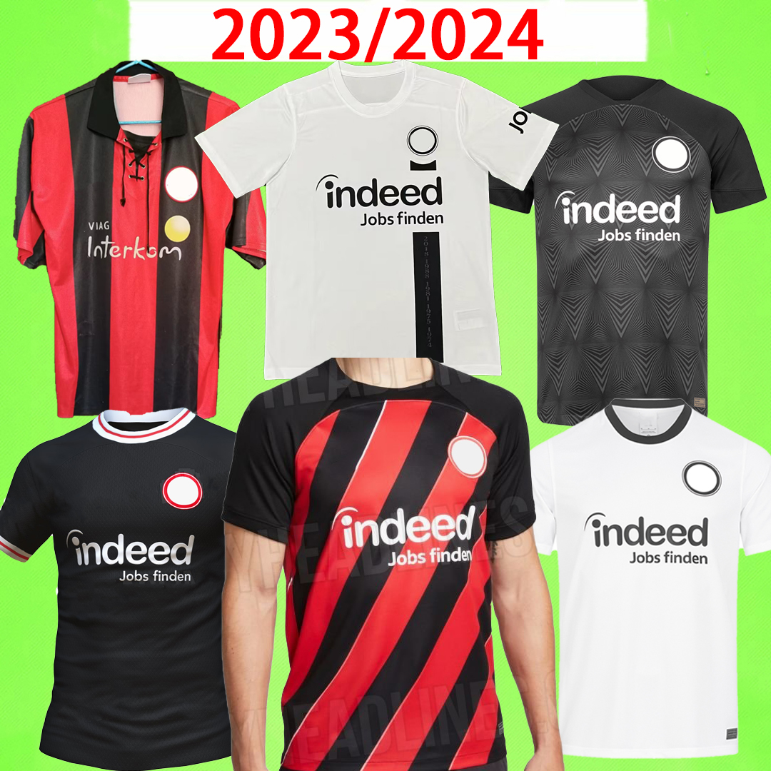 

2023 2024 Eintracht Frankfurt Soccer Jerseys retro 1999 2000 Uniforms KOSTIC Jovic 22 23 24 KAMADA FERNANDES DE GUZMAN 99 00 SILVA men kids kit Football shirt Home Away, 2022/2023 home