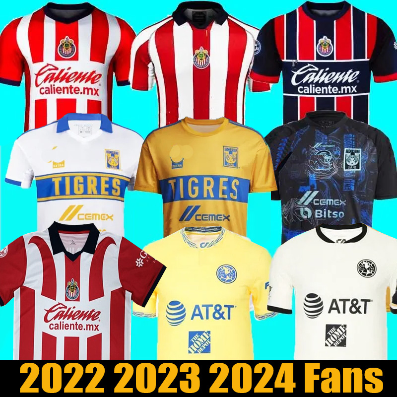 

22 23 Chivas Soccer Jerseys Club America Jersey New LIGA MX Tigres UANL Home Away Mexico Football Shirts, 23 24 home
