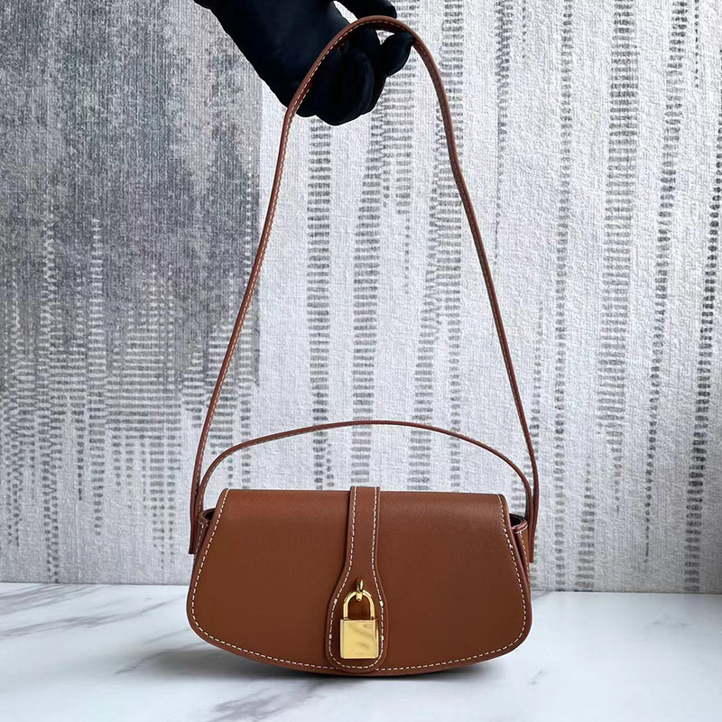 

Fashion luxurys designer bag tabou clutch leather handbag triomphe arch armpit bag classic women's shoulder crossbody bags, White