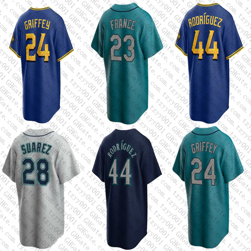 

Custom 2023 City Connect Julio Rodriguez Baseball Jerseys Ken Griffey Jr. Jarred Kelenic Ty France Jersey Eugenio Suarez Kolten Wong Luis Castillo Mens Womens Youth, Youth color 4
