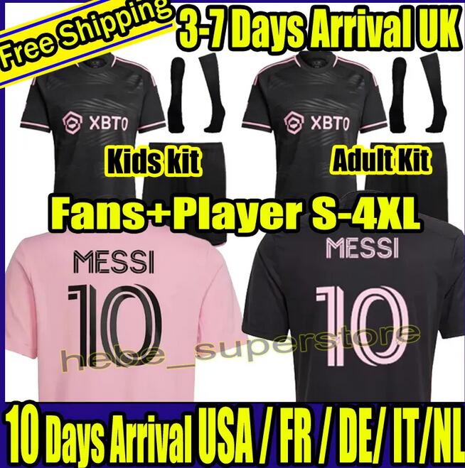 

2023 2024 Inter Miami Soccer Jerseys CF MESSIS Matuidi HIGUAIN CAMPANA YEDLIN BECKHAM MLS 23 24 football men kids Player Fans version shirt kits child adult uniform, Charlotte away kids