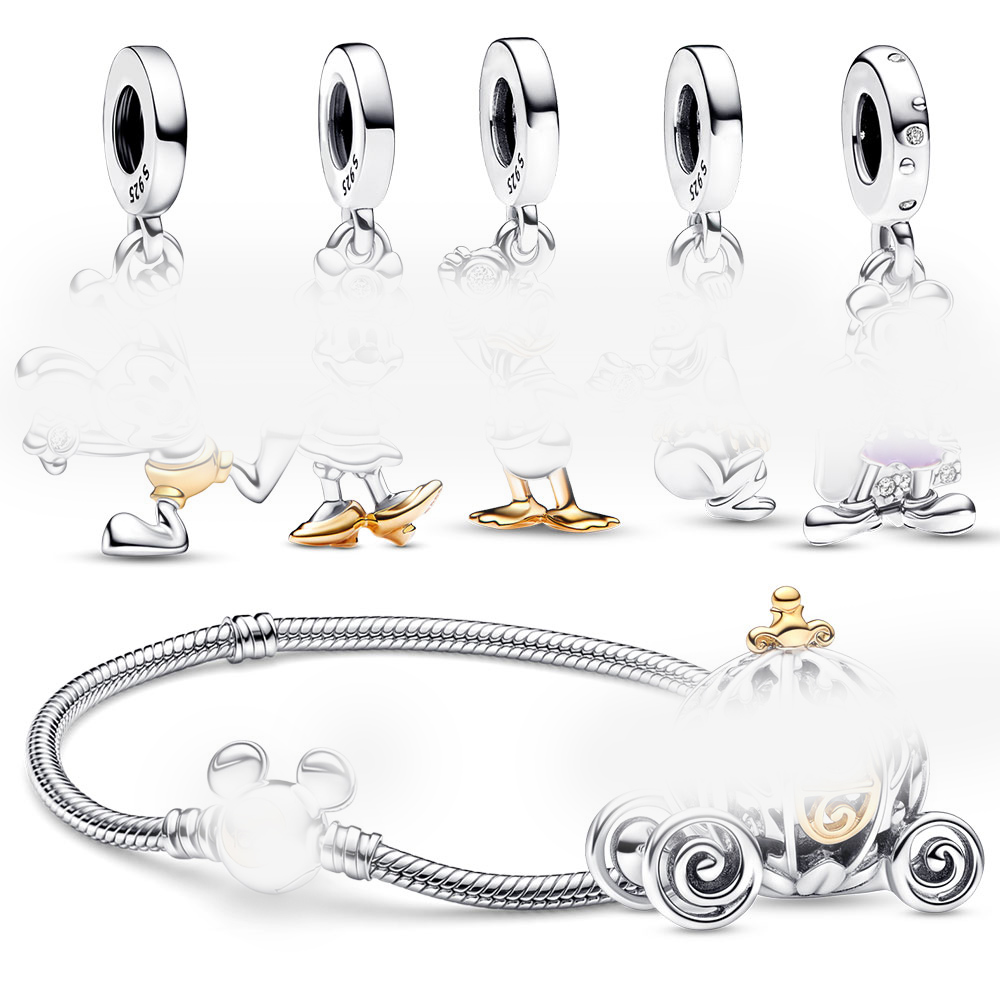 

925 Sterling Silver Suspension Charm Original Moment The Bracelet Is Suitable for Ladies Pandora Jewelry Fashion Accessories Free Delivery
