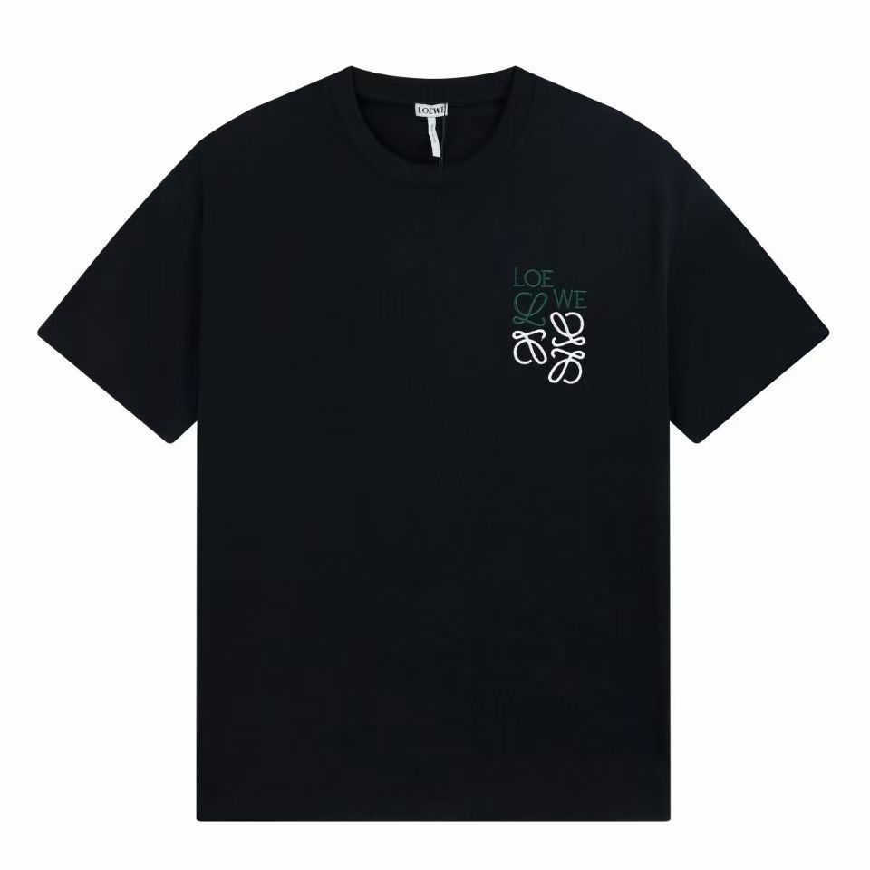 

Designer Clothing Mens Sweatshirts Hoodies the Correct Version of Loewe 23ss New Classic Embroidered Mens and Womens Short Sleeved Tshirt Trendy Poisoned Fashion, Shipping fee