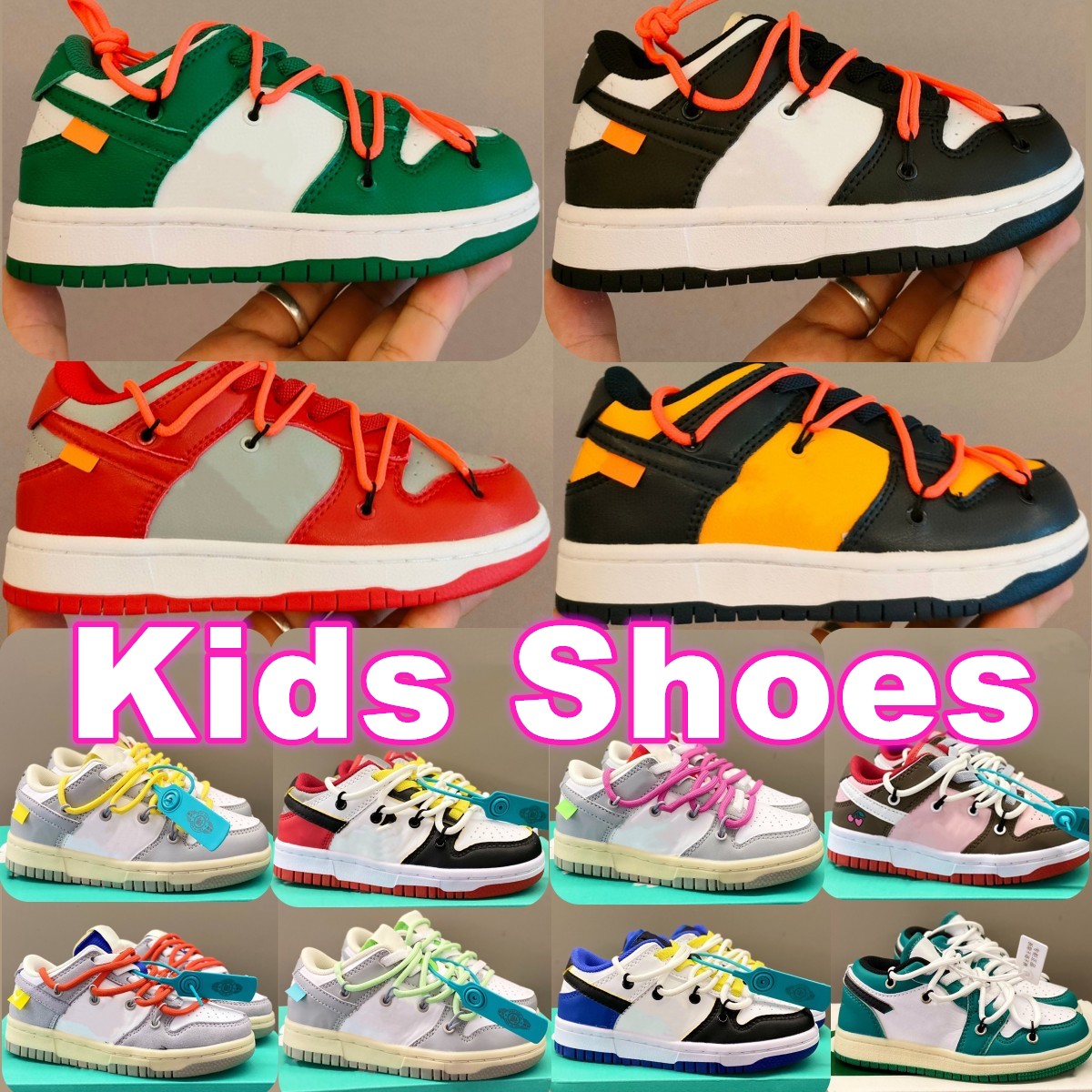 

Designer Toddlers Kids shoes SB Low Running shoe Girls boys Sports baby sneakers trainers black kid youth infants Athletic Outdoor
