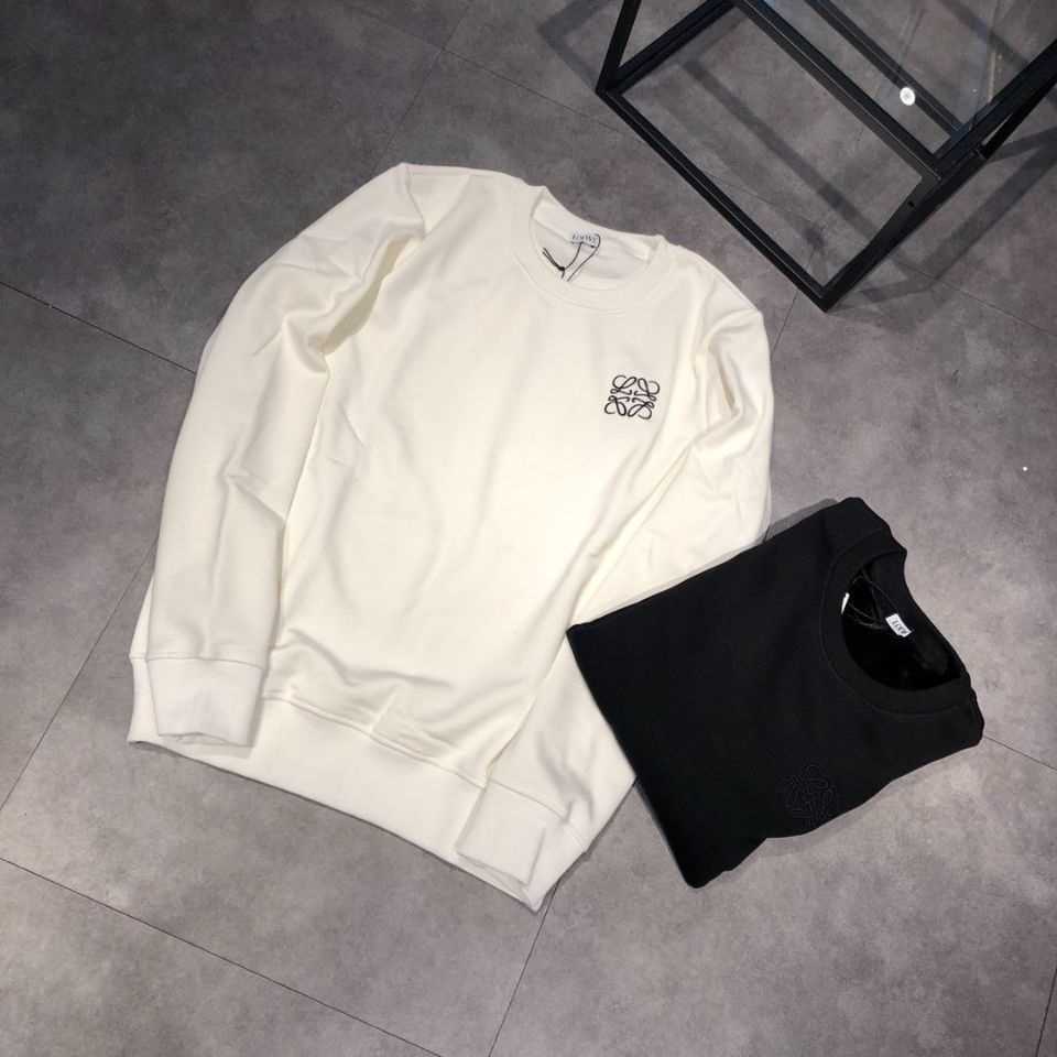 

Designer Clothing Mens Sweatshirts Hoodies 2021 New Loewe Luoyiwei Sweater Long Sleeve Pure Cotton Embroidery Round Neck Simple Fashion Loose Large Size Fashion St, Shipping fee