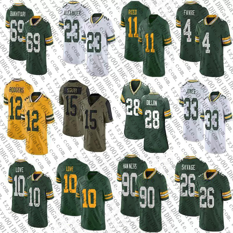 

Custom Love Aaron Jones Christian Watson Football Jersey David Bakhtiari AJ Dillon Jaire Alexander Lukas Van Ness Jayden Reed Luke Musgrave Quay Walker Brett Favre, Youth