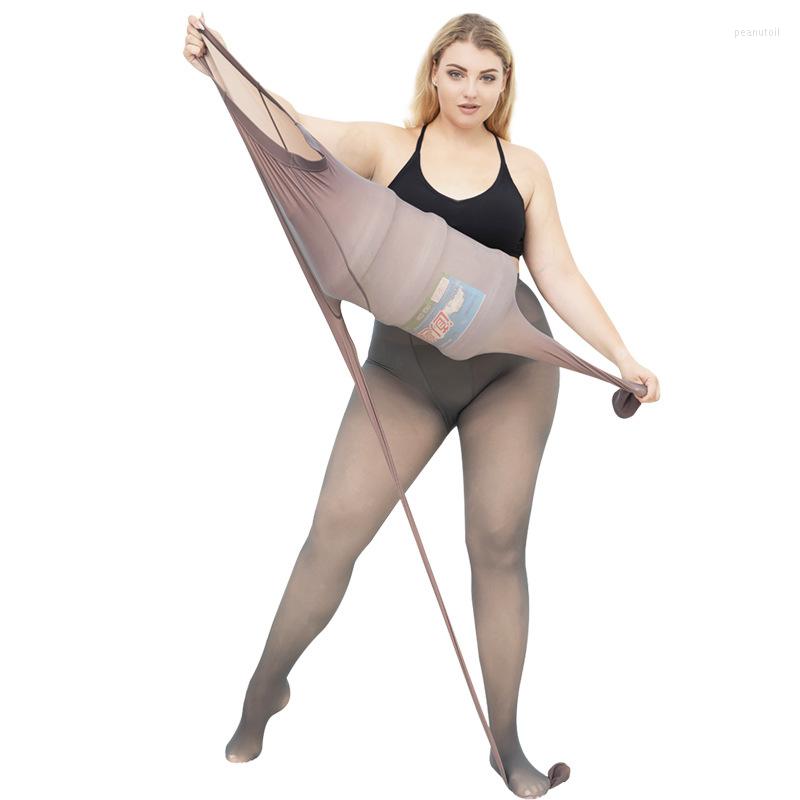 

Women Socks 2023 Design High Quality Smooth Silk Fabric Big Size Tights Spring Autumn Fat Bottomless Jitter Style Wear Pantyhose, Black