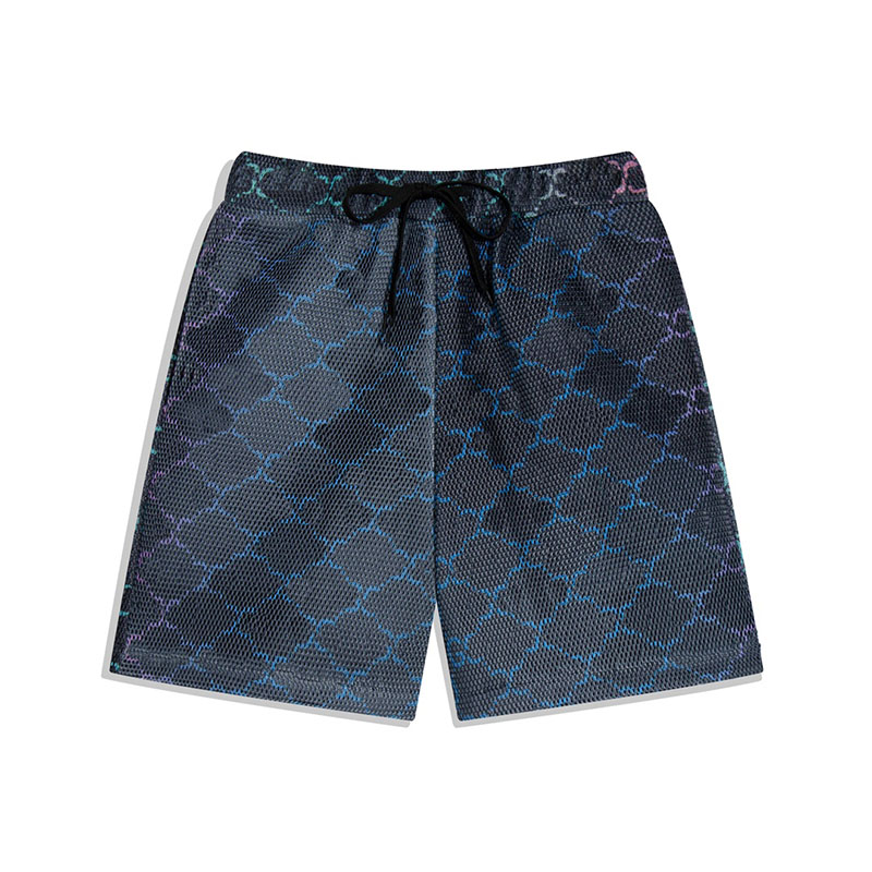 

Mens Short Designer Lightweight Mesh Shorts Women Summer Casual Fashion Knee Length Pants Shorts Designer pour homme Short leger en maille, Gradient black