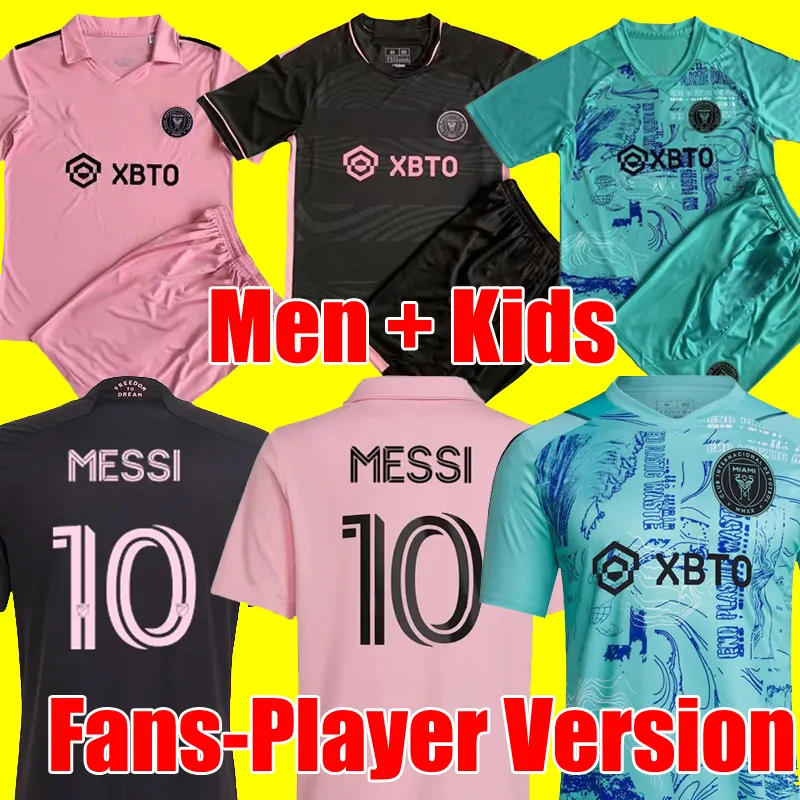 

2023 2024 Inter Miami Soccer Jerseys CF MESSIS Matuidi HIGUAIN CAMPANA YEDLIN BECKHAM MLS 23 24 football men kids Player Fans version shirt kits child adult uniform, 23 24 men home