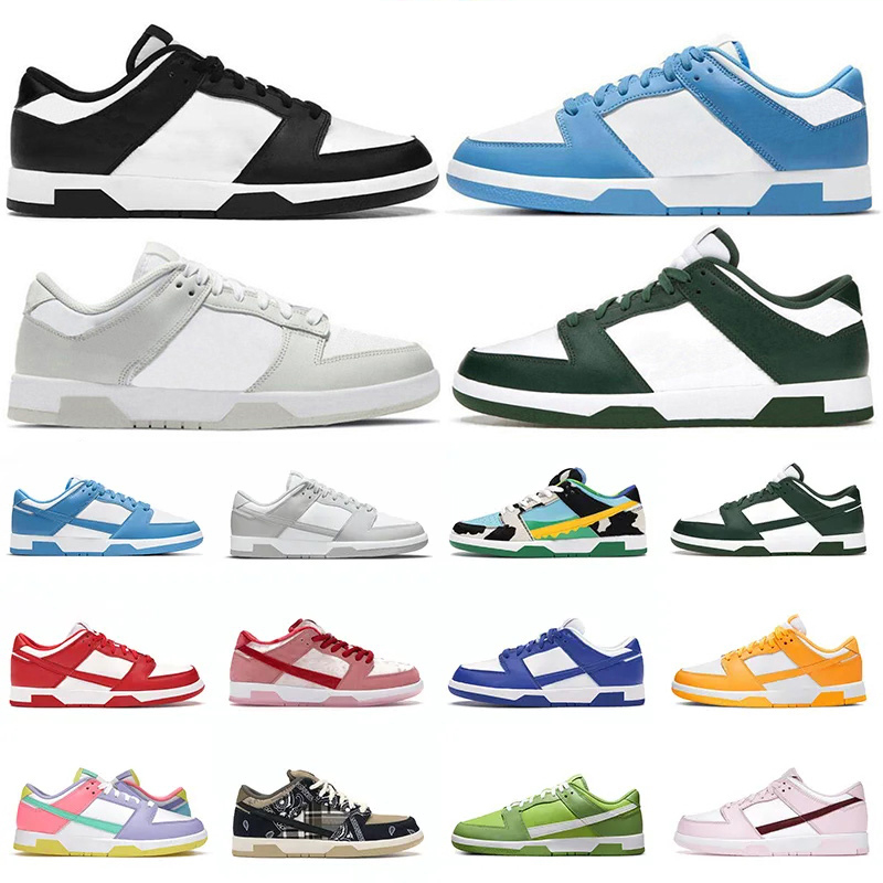 

Running shoes low Panda triple pink Grey Fog Syracuse Team Green Medium Olive UNC Georgetown Malachite sail walking jogging sneakers trainers size 36-47 with box, 026chlorophyll