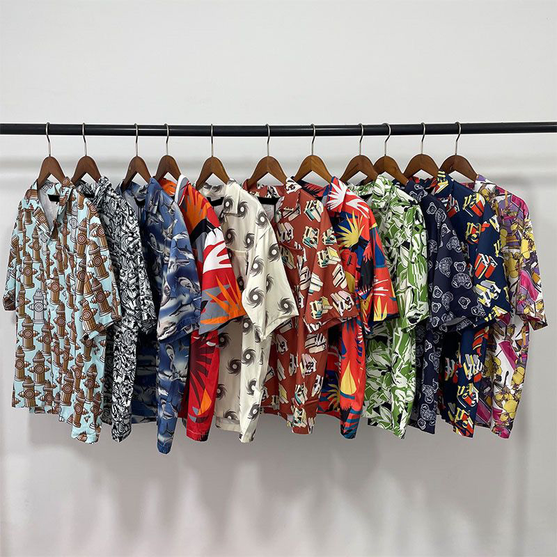 

Men's designer t-shirts letters shirt Shorts women's tops tee summer popular Hawaiian Style Graphic print t shirts casual loose high street Short-sleeve suit